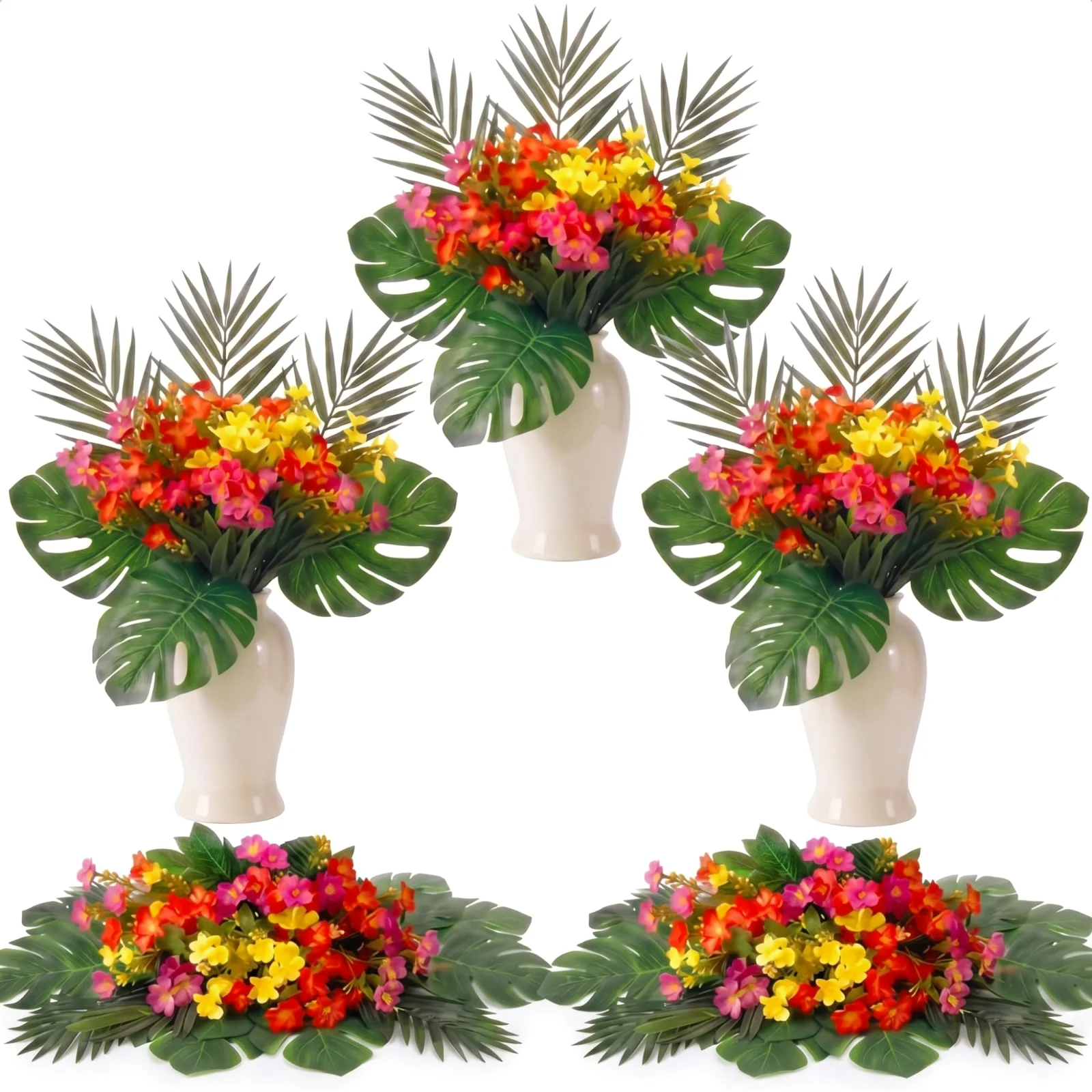 Luau Centerpieces, 21 pcs, Green