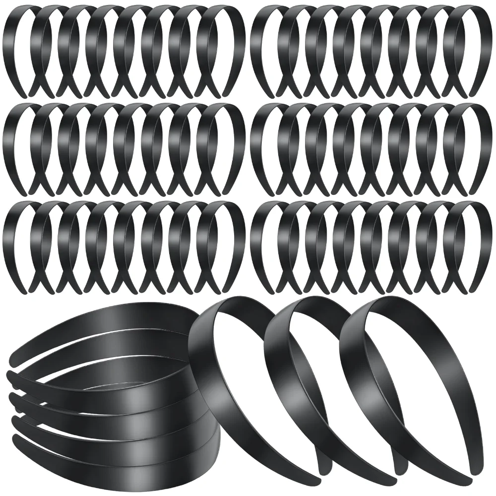 Plastic Headbands, Black